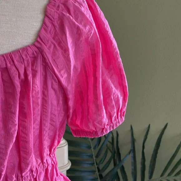 Tommy Hilfiger Pink Tonal Stripe blouse size small - Picture 5 of 7